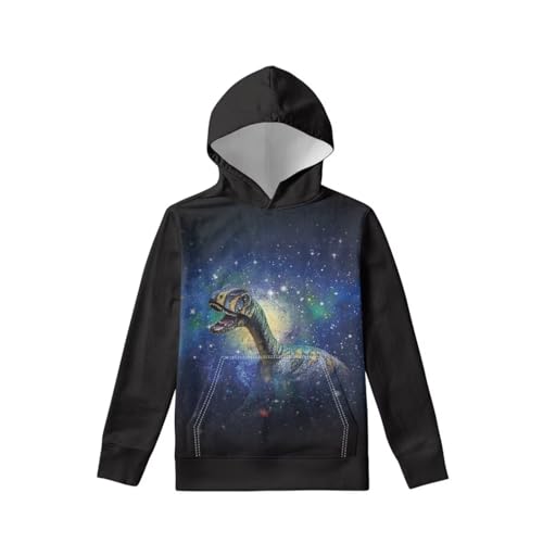 Boys Girls Hoodies 3D Printed Dinosaur Hooded Sweatshirts Casual Long Sleeve Pullover with Pocket for 6-16 Years2