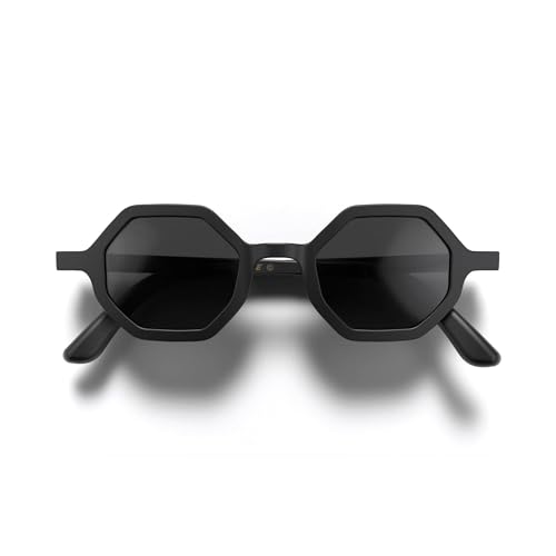 LONDON MOLE® Malibu sunglasses | Cool hexagonal/octagonal shaped glasses | Men’s Women’s Unisex | Spring hinges