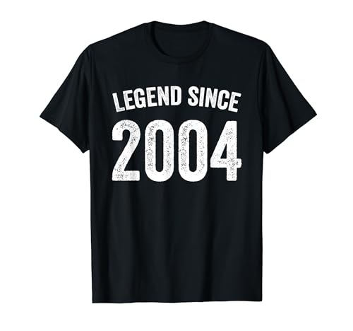 Idée d'anniversaire vintage 2004 pour 18e anniversaire de légende depuis 2004 T-Shirt