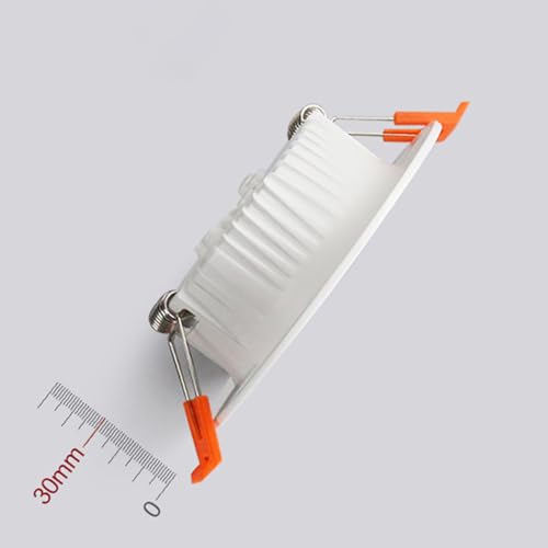 9W LED Recessed Ceiling Spotlights, 4000K Neutral White Ultra Slim Panel Light, Cut Φ90-100mm, AC110-240V Round Downlights for Living Room Office, 12 Pack