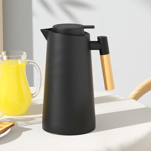 Carafe isotherme en verre 1l distributeur boisson chaude et thé - 4