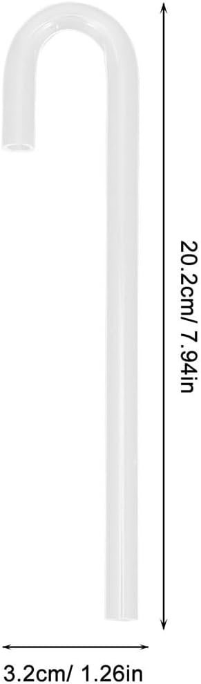 2 Pcs U Shape Aquarium CO2 Diffuser Tube, Acrylic Fish Tank Carbon Dioxide Reactor & Connector Kit with Clear Tubing for Planted Tank CO2 System