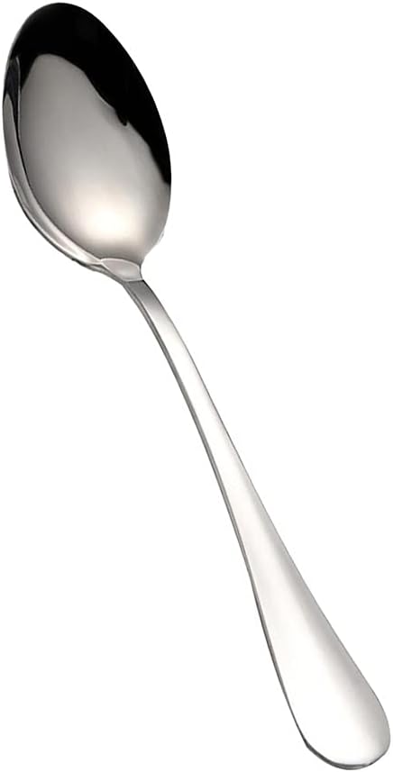 SONGCHAO Kitchen Spoons Cake Dessert Spoon Teaspoon Thickened Long Handle Soup Spoon Stainless Steel Mixing Spoon Dinner Spoons