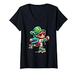 Photo Gallery donna pattinaggio a rotelle leprechaun kids mens womens st patricks day maglietta con collo a v Photo Gallery donna pattinaggio a rotelle leprechaun kids mens womens st patricks day maglietta con collo a v