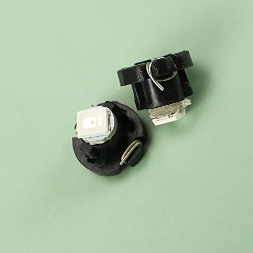 10PCS T3 8mm Cone LED Bulb 1LED SMD1210 Chip 10LM Extremely Bright for Car Auto Dashboard Instrument Reading Gauge Panel Light 12V 6000K White