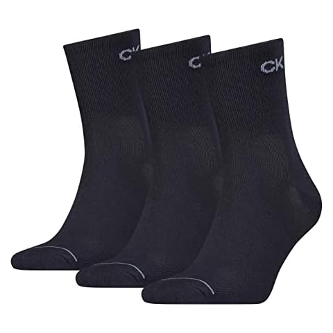 Calvin Klein Men's Short Socks, Navy, 3 Pack Cover