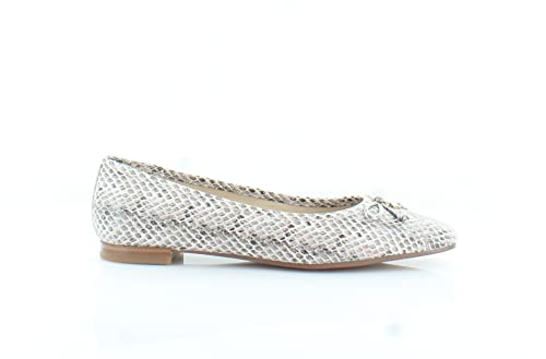 Sam Edelman Woman Jillie Bow Snake-Effect Leather Ballet Flats Animal Print (Snake, 5.5) #TOP7
