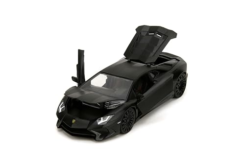 Jada Fast & Furious Shaw\'s Lamborghini Aventador SV – Die-Cast Vehicle, Opening Doors, Hood & Trunk, 1:24 Scale