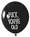 32 Piece NSFW Funny Abusive Old Age Birthday 12 Inch Party Balloons for adults with 10 Different rude, Offensive, and Sarcastic Phrases - Warning Adult Language