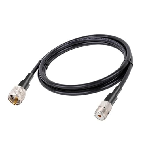 BNC �I�X PL259 UHF SO ���X N RG8X CB �A���e�i RF �����P�[�u���ᑹ�� 50 �I�[������(UHF M to UHF M,50CM)