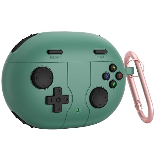 Custodia per Beats Studio Buds con portachiavi Game Player, custodia in morbido silicone per Beats Studio Buds, verde