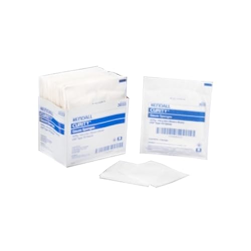 Cardinal HealthTM CurityTM Premium Woven Gauze Pad, Sterile, 4 x 4IN, 12 Ply, 6309, Case of 1200