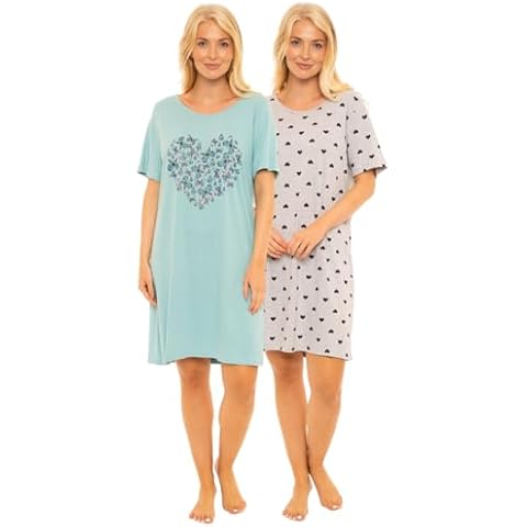 Pack of 2 Cotton Jersey Nightshirts Cover