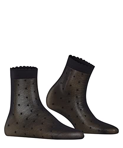 FALKE Women's Dot 15 Denier Dress Socks, Patterned, Sheer, 1 Pair3