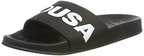 EVA per comfort e durata DC Shoes Dc Slide, Scarpe da Spiaggia e Piscina Uomo, Nero (Black/White BKW), 44.5 EU