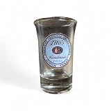 Tito's Handmade Vodka Tall Double Shot Glass, Clear Glass, Austin Texas Label
