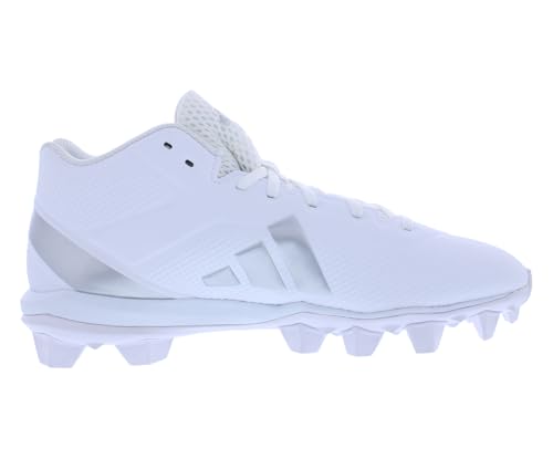 Image of adidas Adizero Impact.2 Md Mens Shoes Size 13, Color: Cloud White /Silver Metallic /Cloud White