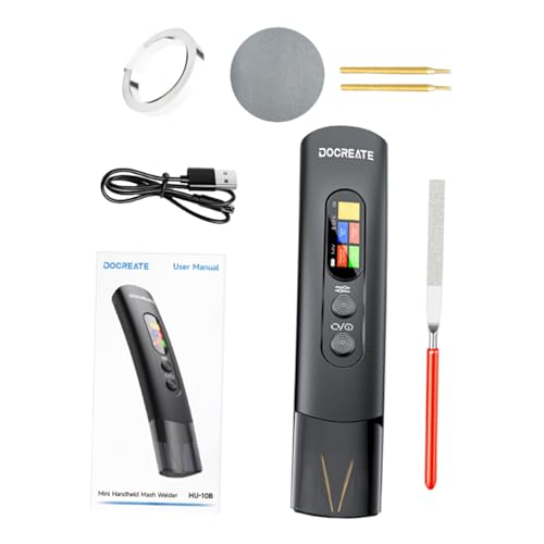 Harilla Poste à Souder Compact Machine à Souder Appareil Portatif Soudeuse Par Points avec Écran Intuitif pour Les Réparations En Déplacement