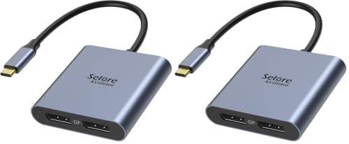 Image of USB-C to Dual 4K DisplayPort Splitter Adapter, USB-C to DisplayPort (Pack of 2)