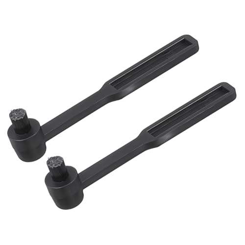 Mikikit Spazzola Per La Pulizia Del Giradischi e Pulitore Per Puntine Dischi in Vinile, Kit 2 Pezzi Setole in Nylon Morbide, Compatto e Resistente, Per Appassionati Di Vinile Ed Elettronica