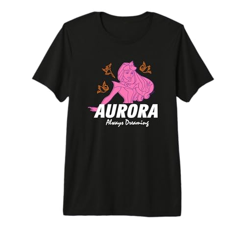 T-shirt Sleeping Beauty Aurora coton mode Disney vêtement femme graphique