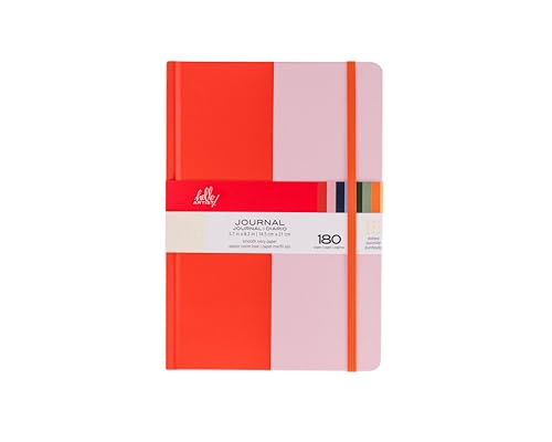 Image of Hello, Artist! Journal, A5, 5.7 inch x 8.2 inch, Red /Pink, Dotted Paper, 180 Pages, Suitable for Any Dry Media, For Writing, Travel, Business, Work, School