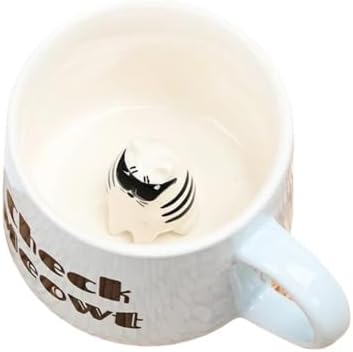 Sunglasses Cat Ceramic Cup Hidden 3D Animal Inside Mug For Tea Milk Coffee Perfect For Kids Decorations Best Office Cup 350 ML image 2
