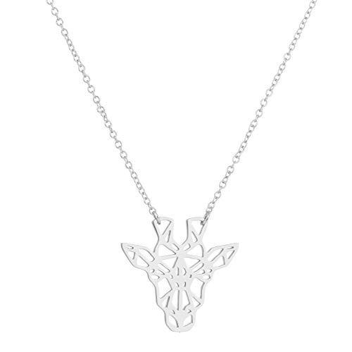 Collar de jirafa minimalista que conecta tu estilo con la belleza de la naturaleza