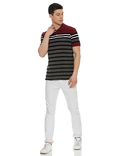 Image of Max Men's Men Striped Polo T-Shirt