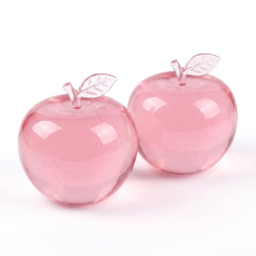 Apple Squishy Green 2 PCS Apple Squishy Fidget Toy Anxiety Relief Squeeze Ball Stress Relief Squishies Soft Squeeze Sensory Ball Sensory Toys Funny Desk Decor (Pink)