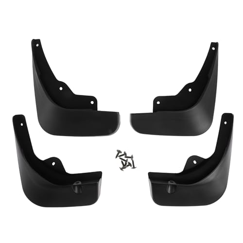 Image of Mud Flap Splash Guard - Car Front & Rear Side Mud Guards - for Citroen C5 2008-2017 Plastic Black with Mount Accessories - 1 Set
