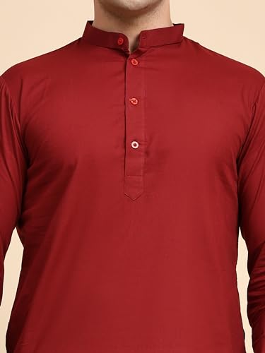Image of SKAVIJ Men's Casual Kurta Pajama Set Regular Fit Traditional Dress Yoga Outfit