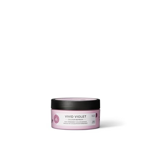 Maria Nila Colour Refresh, Vivid Violet 100 ml, mascarilla para cabello morado, pigmentos semipermanentes, 100% vegano y libre de sulfatos/parabenos
