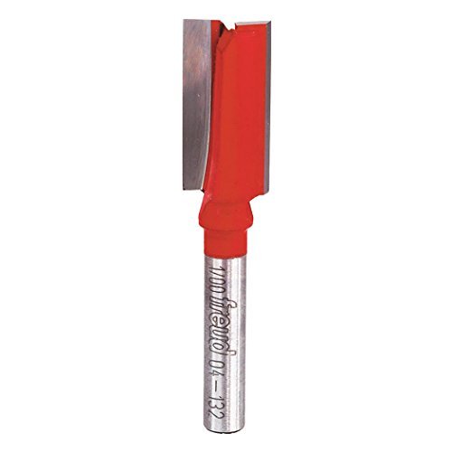 1/2 (Dia.) Double Flute Straight Bit Style: 1/2-Inch Diameter by 1-Inch Double Flute Straight Router Bit with 1/4-Inch Shank Model: 04-132