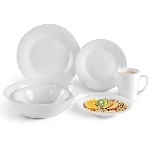 Opiniones de Venta de vajillas los mejores 5. 41 Kingshouse | Juego de Vajilla de Opalina Moderna para 6 Personas 31 Piezas con Platos Extendidos, Postreros y Bowls. Resistente, Ligera y Duradera. Apta para Microondas y...