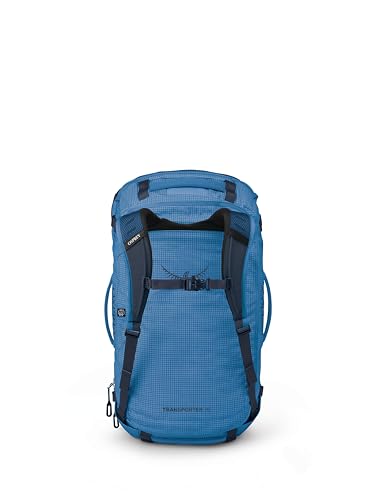 Image of Osprey Transporter Squffel - Durable, Square Split Travel Duffel Bag, Blue Flame /Nocturnal Blue, 70l