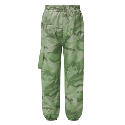 Boys Elastic Waist Cargo Pants Kids Girls Casual Pants Loose Fit Sweatpants Joggers for Hiking Climbing2