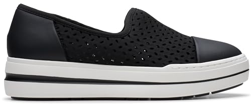 Clarks CloudSteppers Women's Audreigh Star Loafer, Black, 9.5 M US