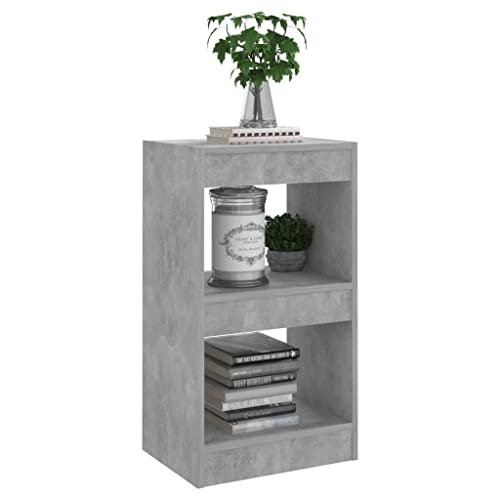 Estantería estrecha gris hormigón de madera moderna para el pasillo y salón 8