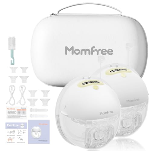 Image of Hands Free Breastpump F6: Wearable Double Breast Pump App Control with Personalized 3 Modes & 9 Levels with Strong Suction 24/21/19/17/15mm Silicone Cushion Insert Yellow