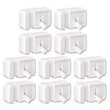 Set di 10 supporti per cavi da scrivania con interruttore a leva, progettati per fissare fili sotto i 6 mm, per organizzare caricabatterie e cavi del computer