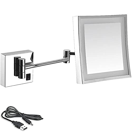Miroir de rasage mural LED pour une routine beauté fluide à la maison