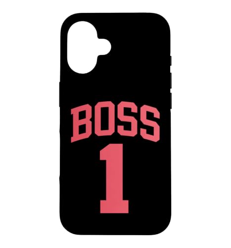 Image of Boss Number One Funny Sport Style Jersey For Big Best Boss Case for iPhone 16