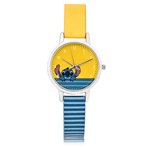 Accutime Girls' Lilo and Stitch LAS5035AZ Quartz Watch, Blue/Yellow