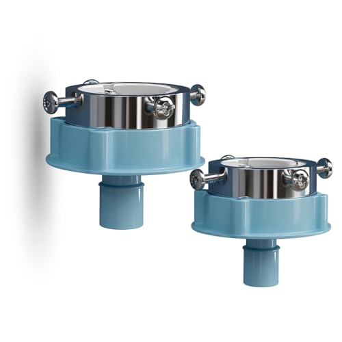 Washing Machine Tap Bush Adapter Connector | Universal Blue Tap Connector for Washing Machine Inlet Hose Pipe | Leak-Proof, Durable (Blue Adapter, 2)