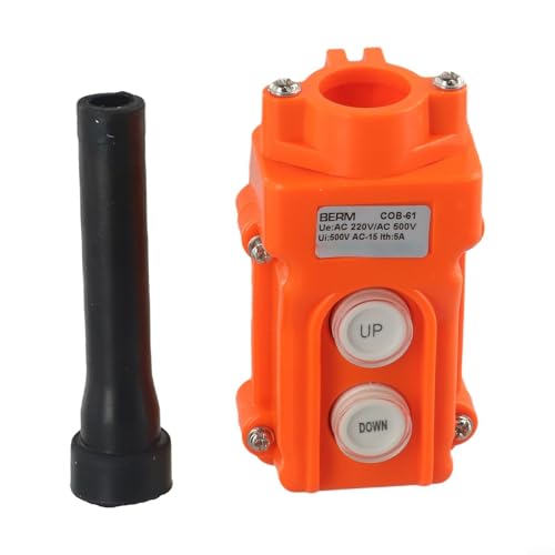Besttoolifes Industrial COB-61 grúa cabrestante colgante estación de control arriba abajo polipasto interruptor de botón ABS impermeable control remoto para grúas al aire libre polipastos eléctricos