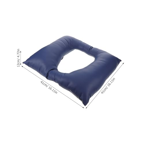 Asiento de inodoro acolchonado suave, 16.1" x 16.1" cojín grueso de alta elasticidad - Esponja de alta densidad y tela PU impermeable para personas mayores con movilidad limitada miniatura 4