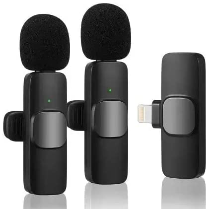Professional K9 Dual Wireless Microphone, Digital Mini Portable Recording Clip Mic with Receiver for All iOS,Lighting Mobile Phones Camera Laptop for Vlogging YouTube Online Class, Zoom Call Professional K9 Dual Wireless Microphone, Digital Mini Portable Recording Clip Mic with Receiver for All iOS,Lighting Mobile Phones Camera Laptop for Vlogging YouTube Online Class, Zoom Call