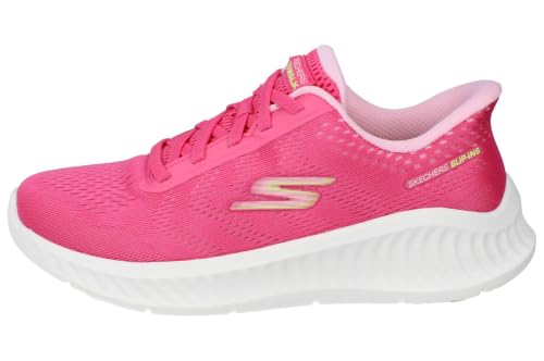 Skechers Go Walk Now Damen-Sneaker zum Reinschlüpfen, Knallpink (Hot Pink), 39 EU – Ansicht 6