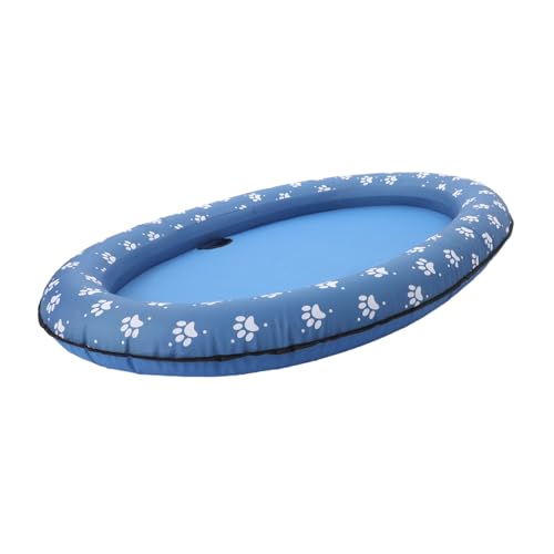 Tapis flottant gonflable pour animaux pliable et portable en tissu Oxford haute résistance